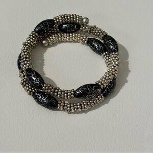 Overtone beaded wrap around bracelet